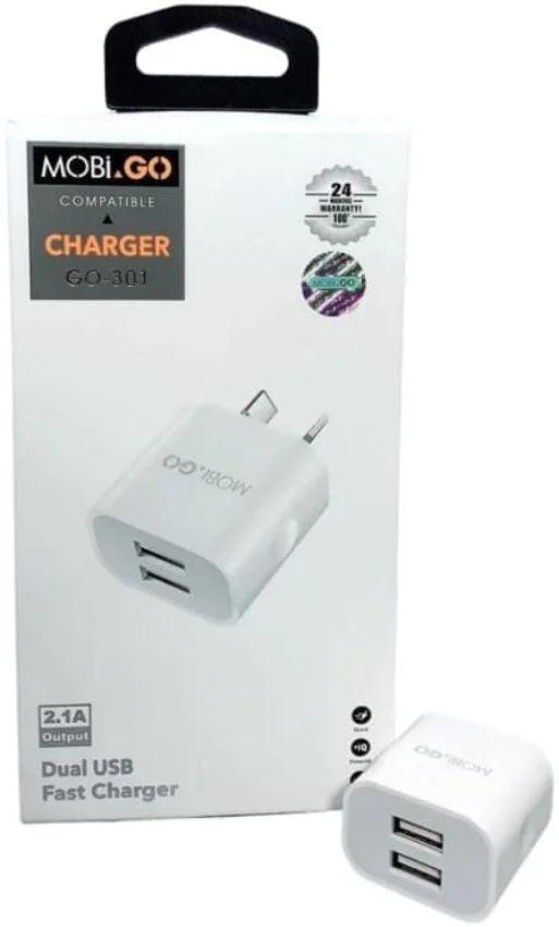 Renoverad Mobigo GO-301 Dual USB Power Adapter Wall Plug (NZ / AU) - Reebelo Sverige