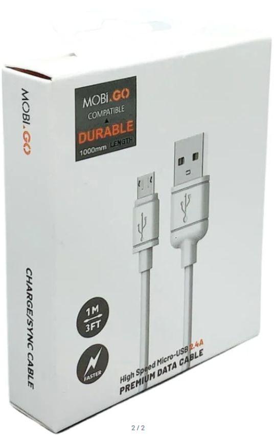 Renoverad Mobigo Micro USB Charger Cable (1M) - Reebelo Sverige