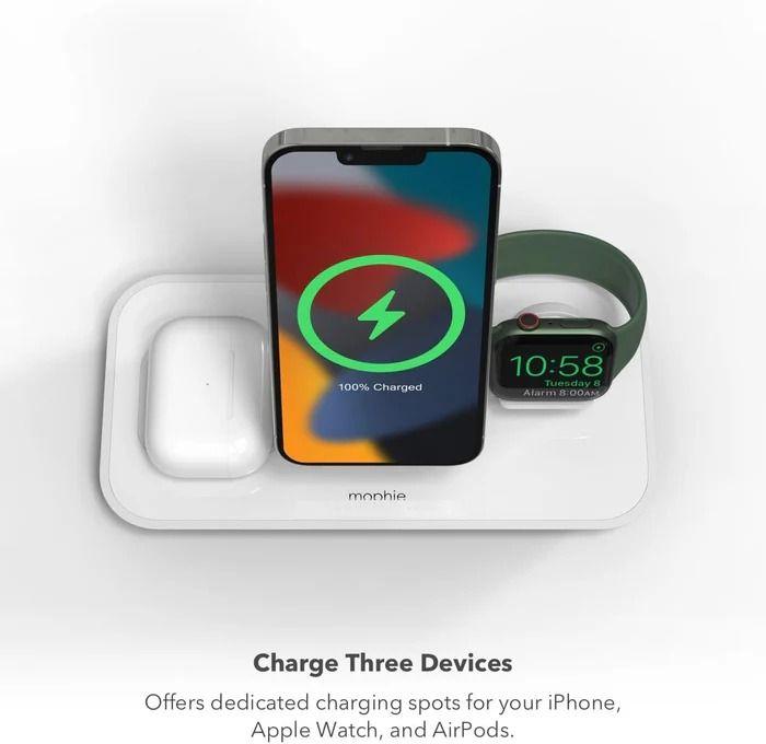 Renoverad Mophie 3-in-1 Stand MagSafe Charger - Reebelo Sverige