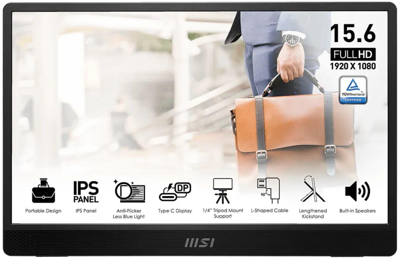 Renoverad MSI PRO MP161 E2U Portable Monitors 15.6" - Reebelo Sverige