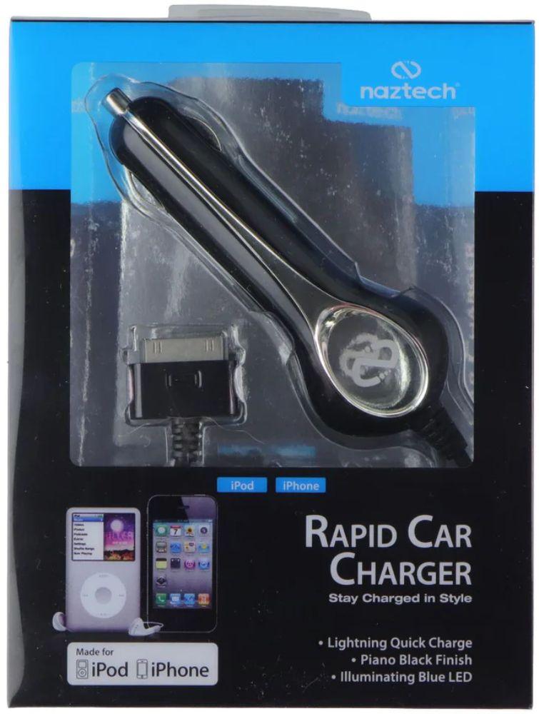 Renoverad NAZTECH Rapid Car Charger for Apple iPod/iPhone 4 - Reebelo Sverige
