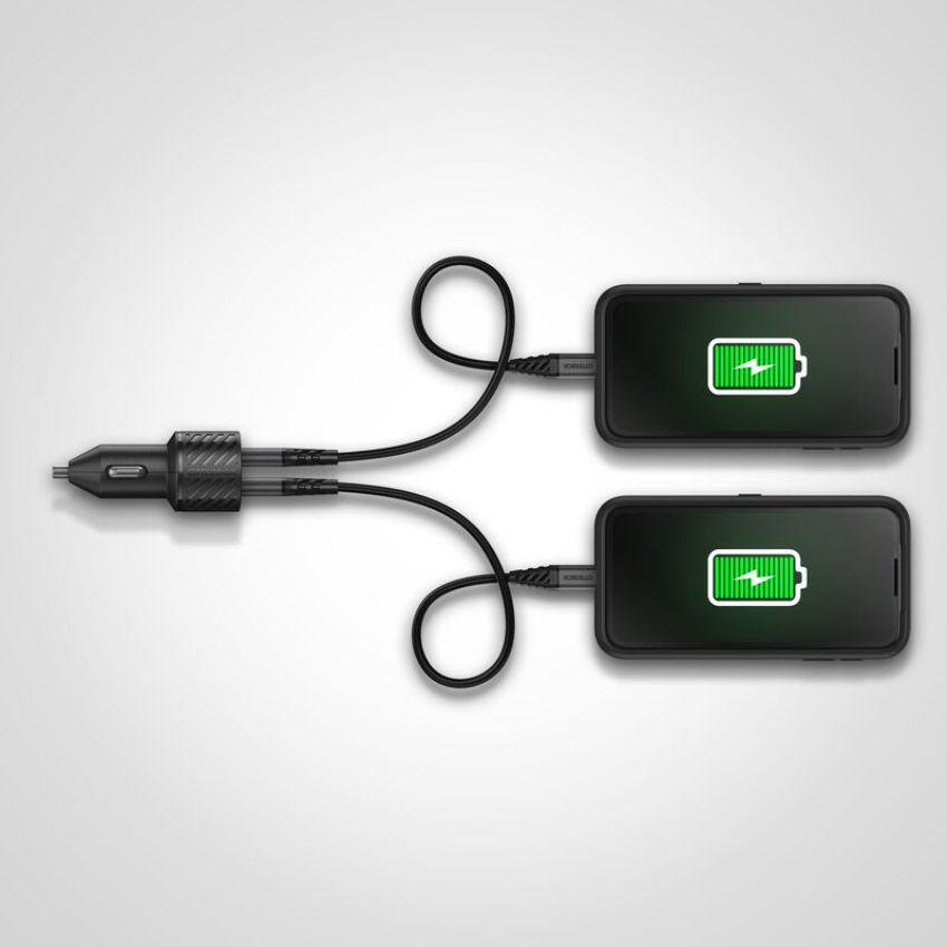 Renoverad OtterBox USB-A Dual Port Car Charger (24W) - Reebelo Sverige