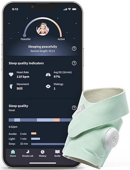 Renoverad Owlet Dream Sock Smart Baby Monitor - Reebelo Sverige