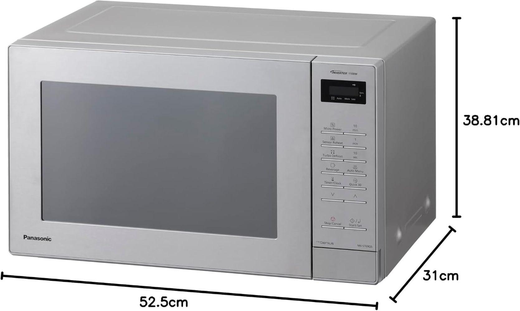 Renoverad Panasonic NN-ST69QS 32L 1100W Inverter Microwave - Reebelo Sverige