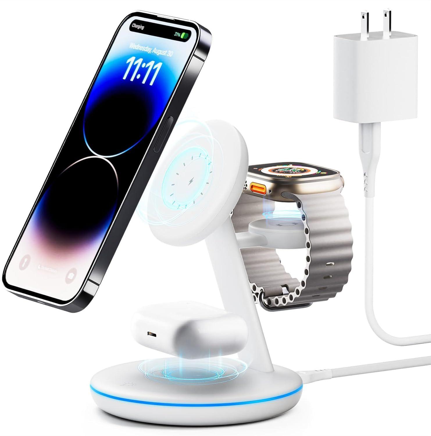 Renoverad Pexxus 3 in 1 Charging Station for Apple Devices - Reebelo Sverige