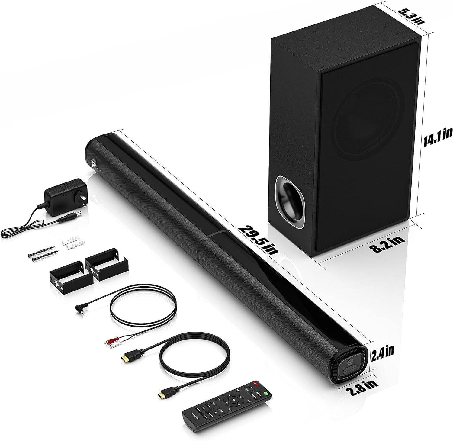 Renoverad PHEANOO 2.1 CH SoundBar - Reebelo Sverige