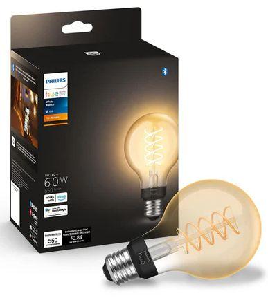 Renoverad Philips Hue 60W Filament G25 Globe E26 Smart Bulb - Reebelo Sverige