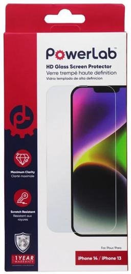 Renoverad PowerLab HD Glass Screen Protector for iPhone 14/13 - Reebelo Sverige