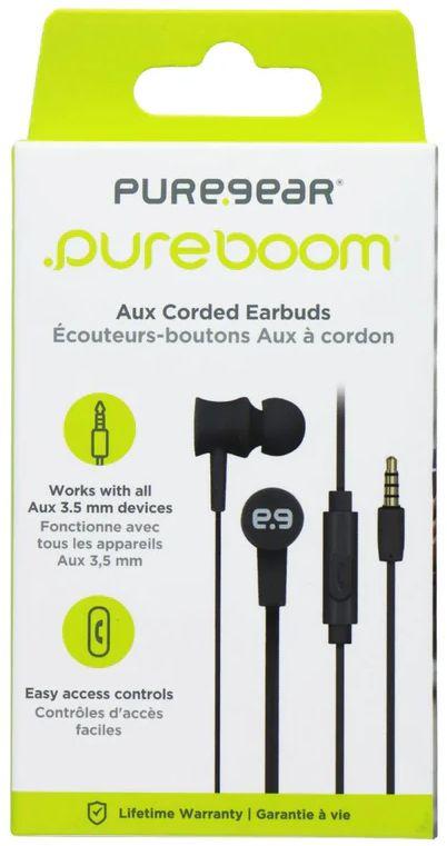 Renoverad PureGear PureBoom 3.5mm AUX Corded Earbuds - Reebelo Sverige