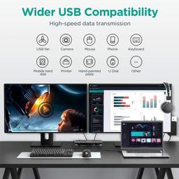 Renoverad QGeeM D6908 USB C Laptop Docking Station - Reebelo Sverige