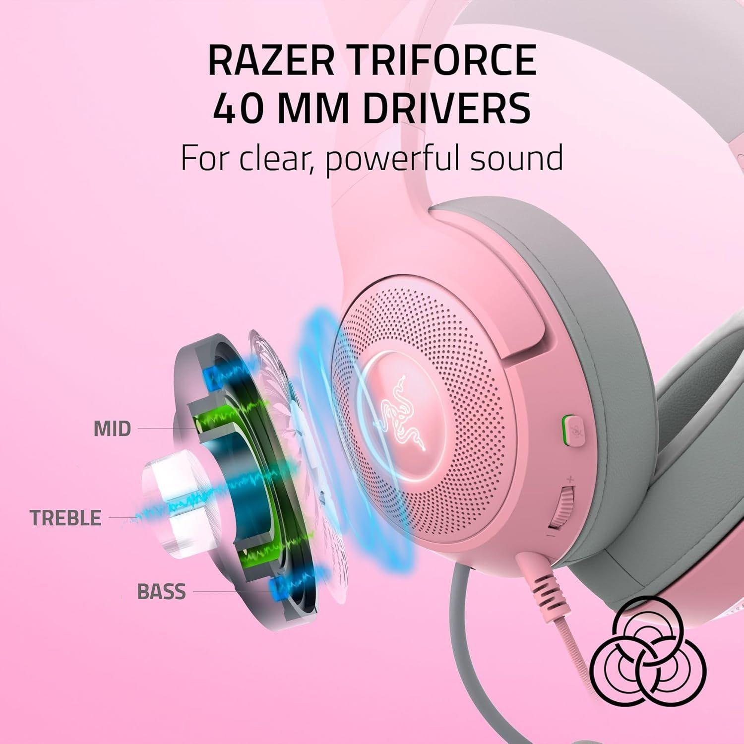 Renoverad Razer Kraken Kitty Edition V2 Wired Gaming Headset - Reebelo Sverige