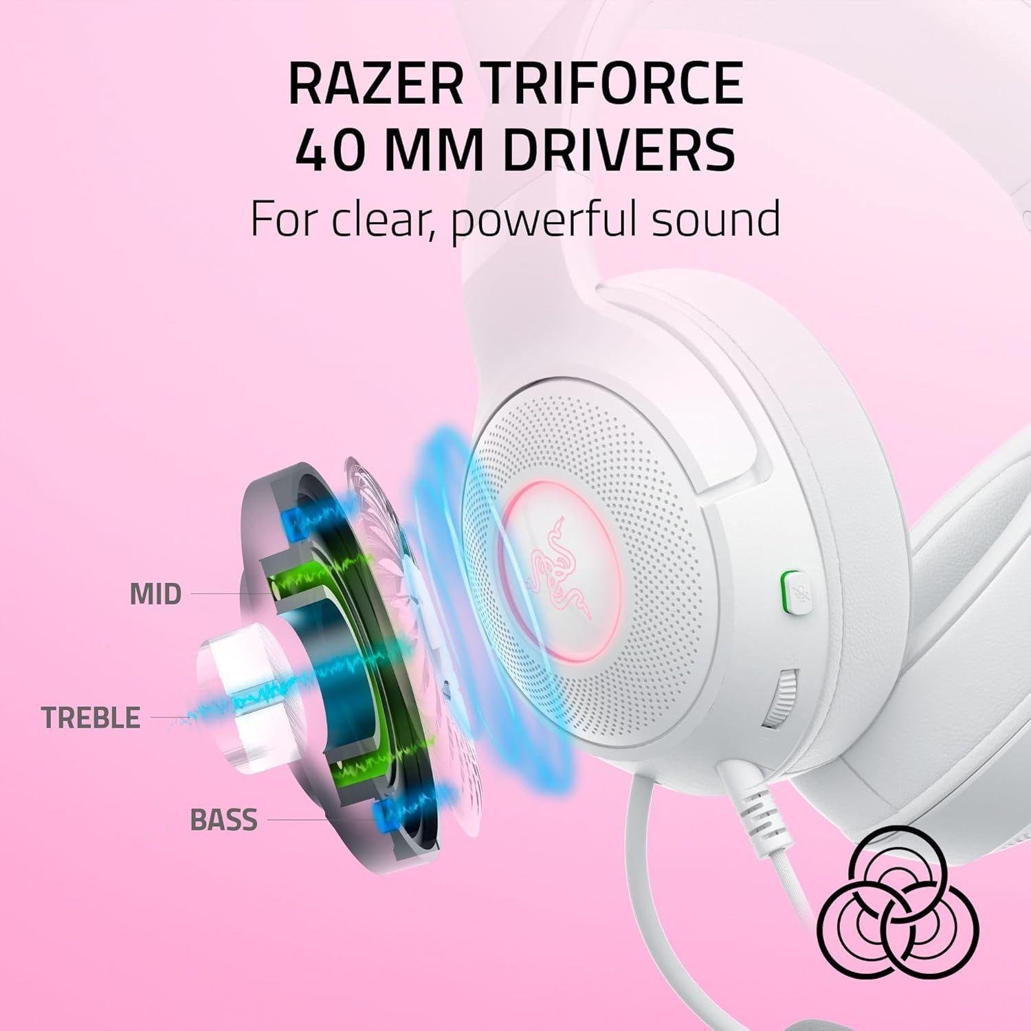 Renoverad Razer Kraken Kitty Edition V2 Wired Gaming Headset - Reebelo Sverige