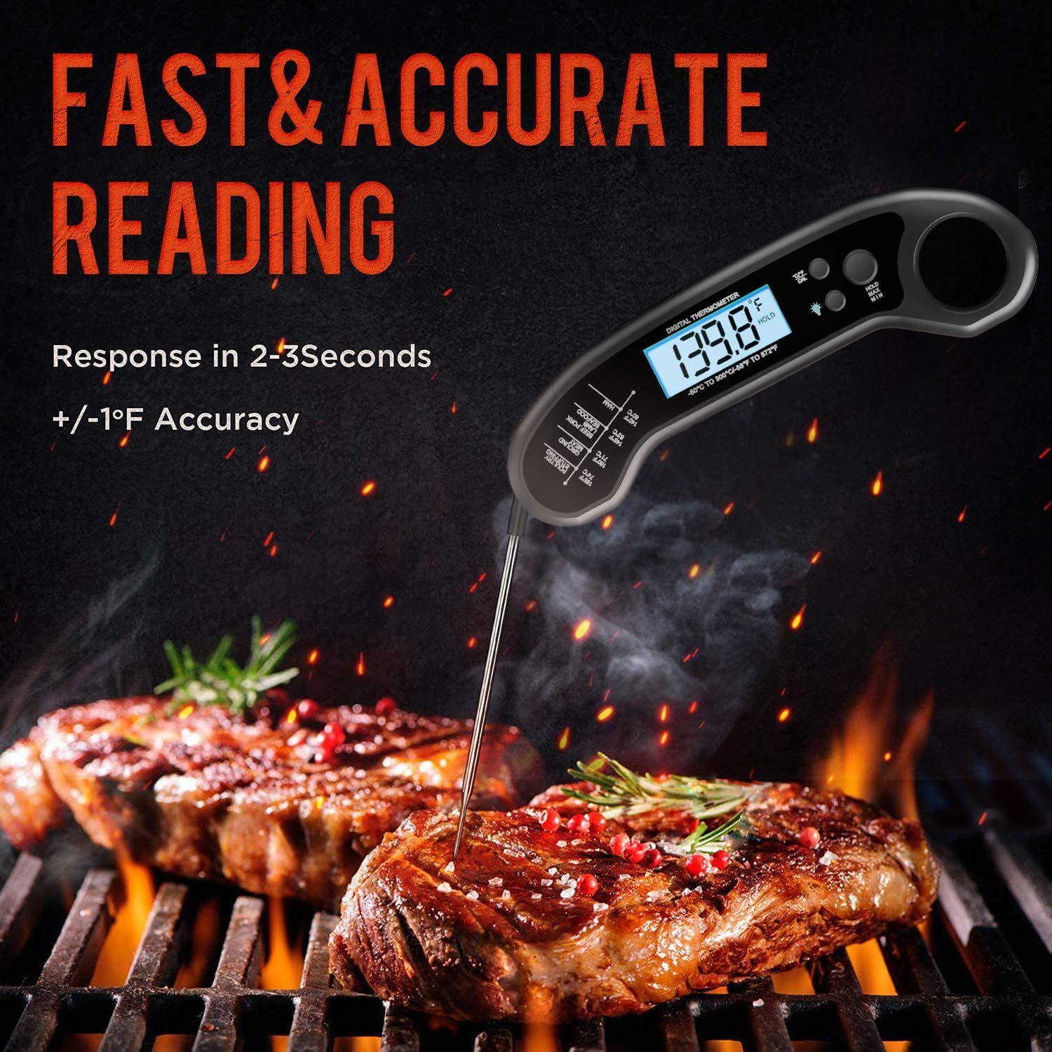 Renoverad Rouuo Digital Meat Thermometer - Reebelo Sverige