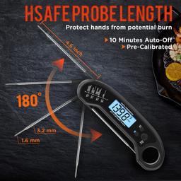 Renoverad Rouuo Digital Meat Thermometer - Reebelo Sverige