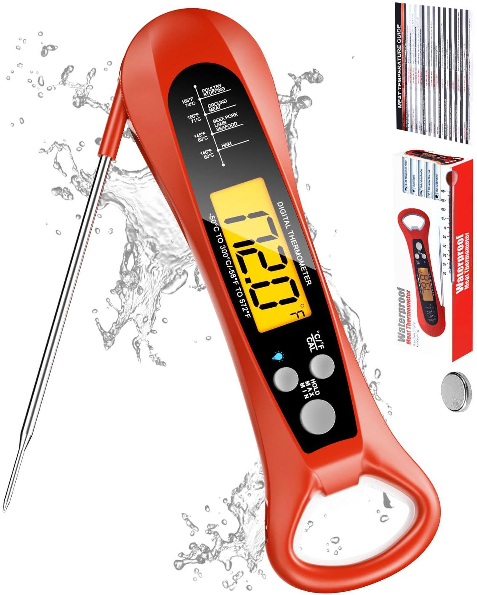 Renoverad Rouuo Instant Read Meat Thermometer - Reebelo Sverige