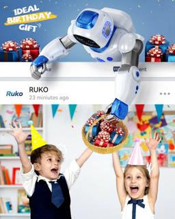 Renoverad Ruko 1088 Large Smart Robots for Kids - Reebelo Sverige