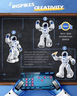 Renoverad Ruko 1088 Large Smart Robots for Kids - Reebelo Sverige