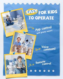 Renoverad Ruko 1088 Large Smart Robots for Kids - Reebelo Sverige