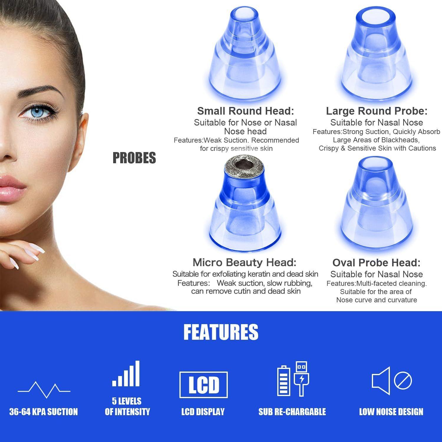 Renoverad SACATO HTY-2 Blackhead Remover Pore Vacuum - Reebelo Sverige
