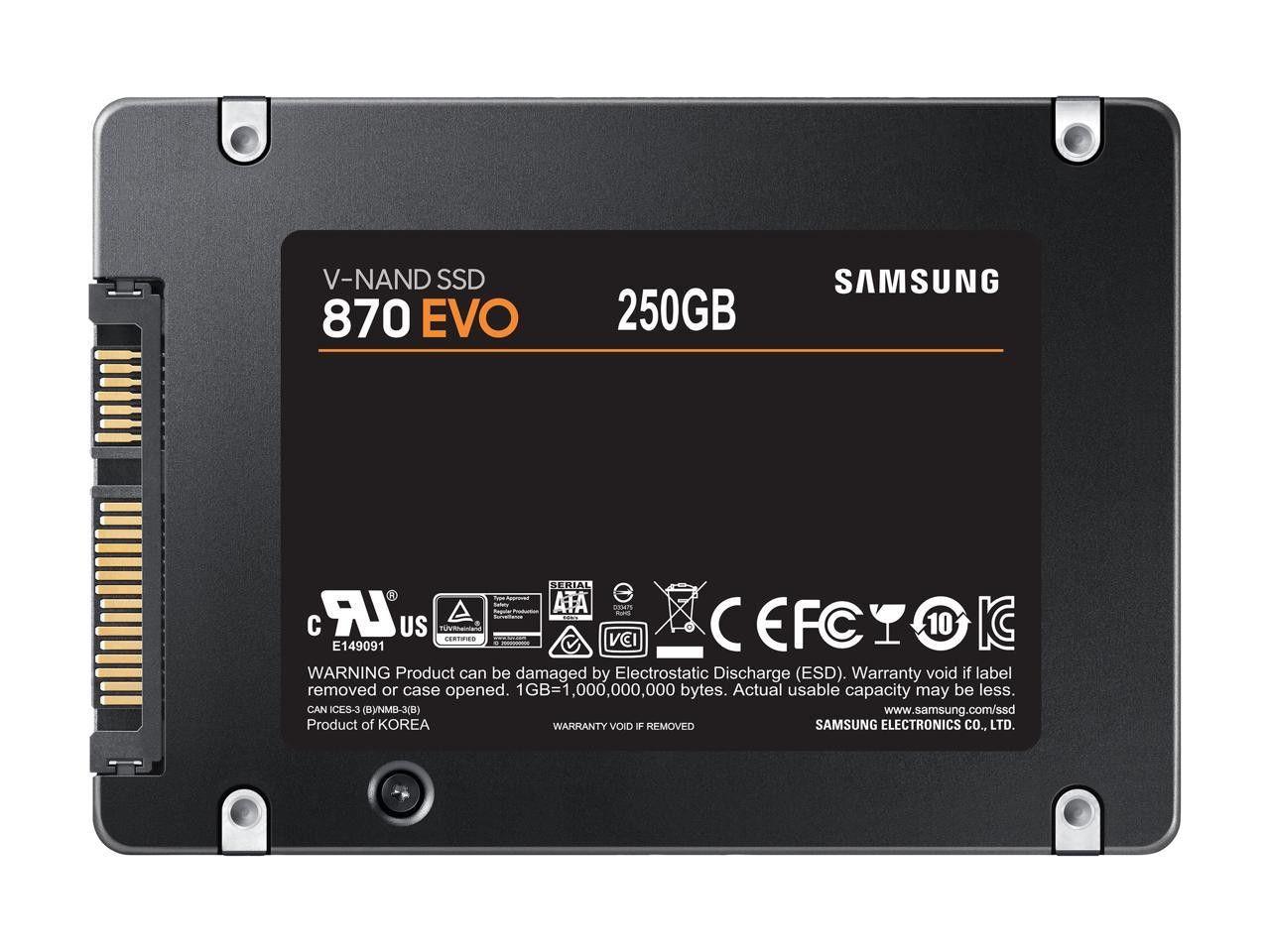 Renoverad Samsung 870 EVO SATA 2.5" Interval SSD - Reebelo Sverige