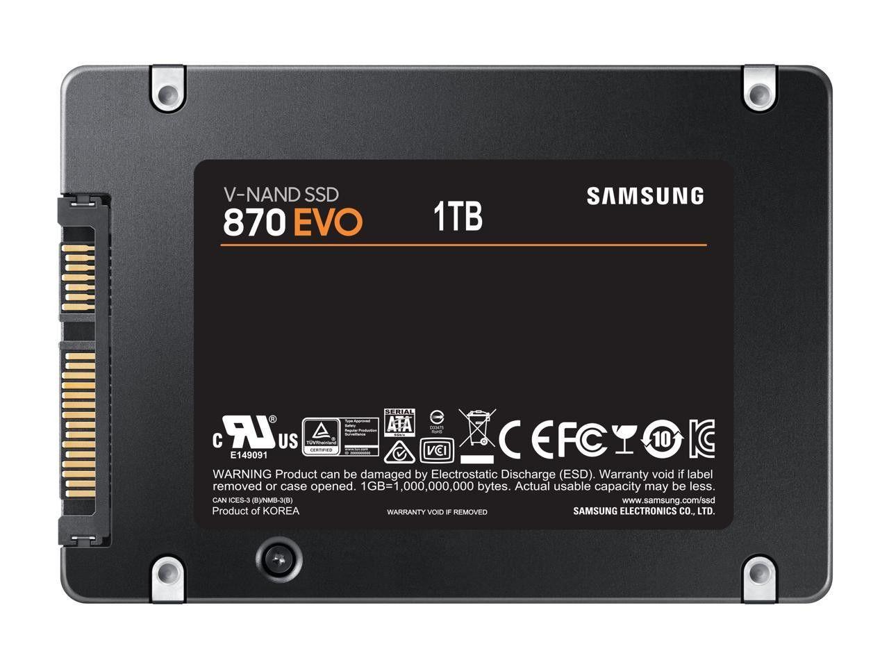 Renoverad Samsung 870 EVO SATA 2.5" Interval SSD - Reebelo Sverige