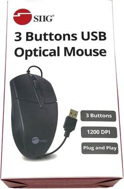 Renoverad SIIG 3 Buttons USB Optical Mouse - Reebelo Sverige
