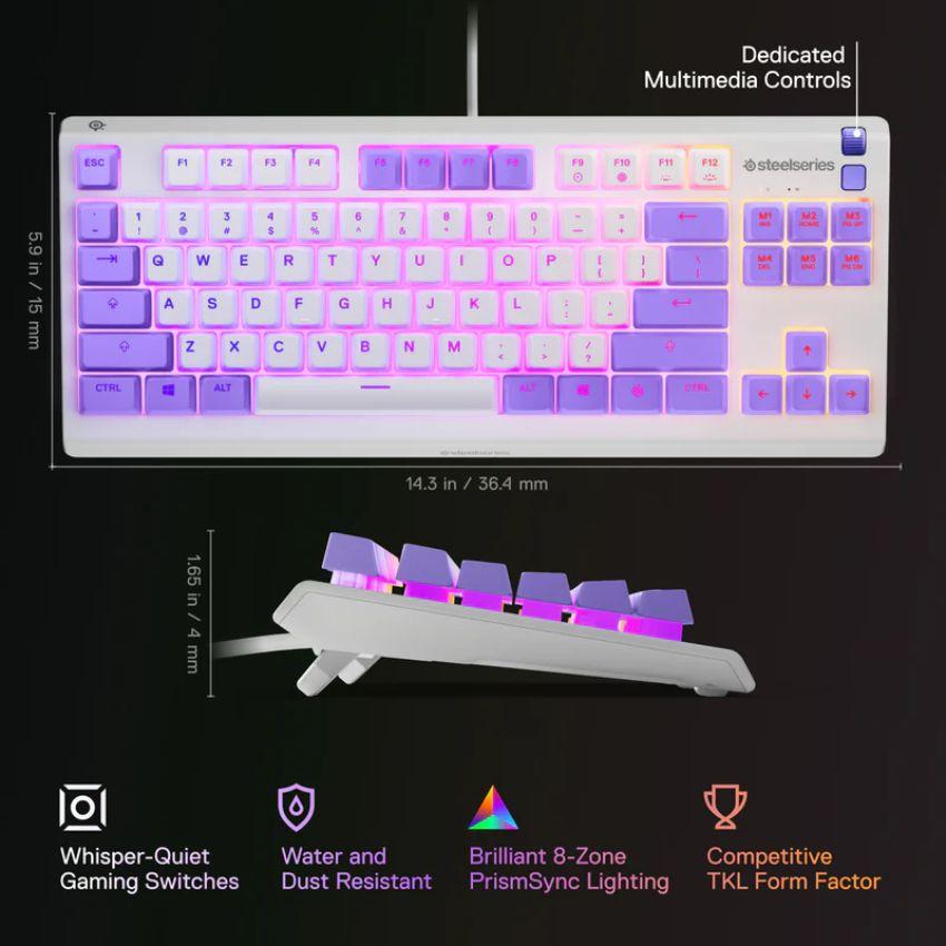 Renoverad SteelSeries Apex 3 TKL Wired RGB Lighting Gaming Keyboard - Reebelo Sverige
