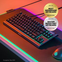 Renoverad SteelSeries Apex 3 TKL Wired RGB Lighting Gaming Keyboard - Reebelo Sverige