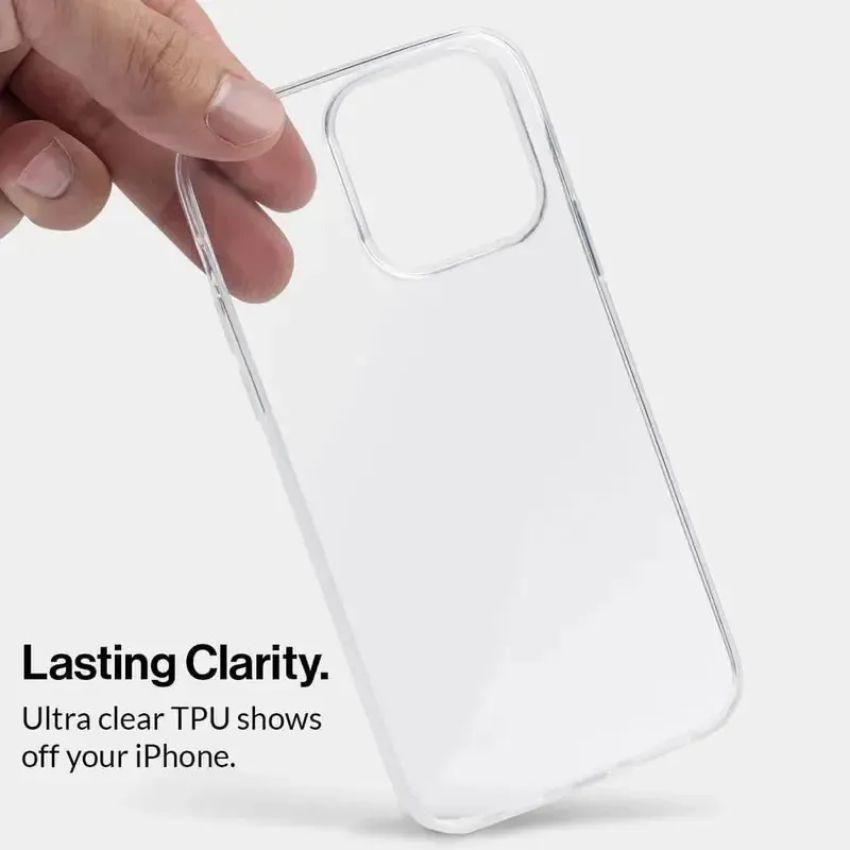Renoverad TechUp Gemshell Clear Phone Case for iPhone 15 Pro - Reebelo Sverige