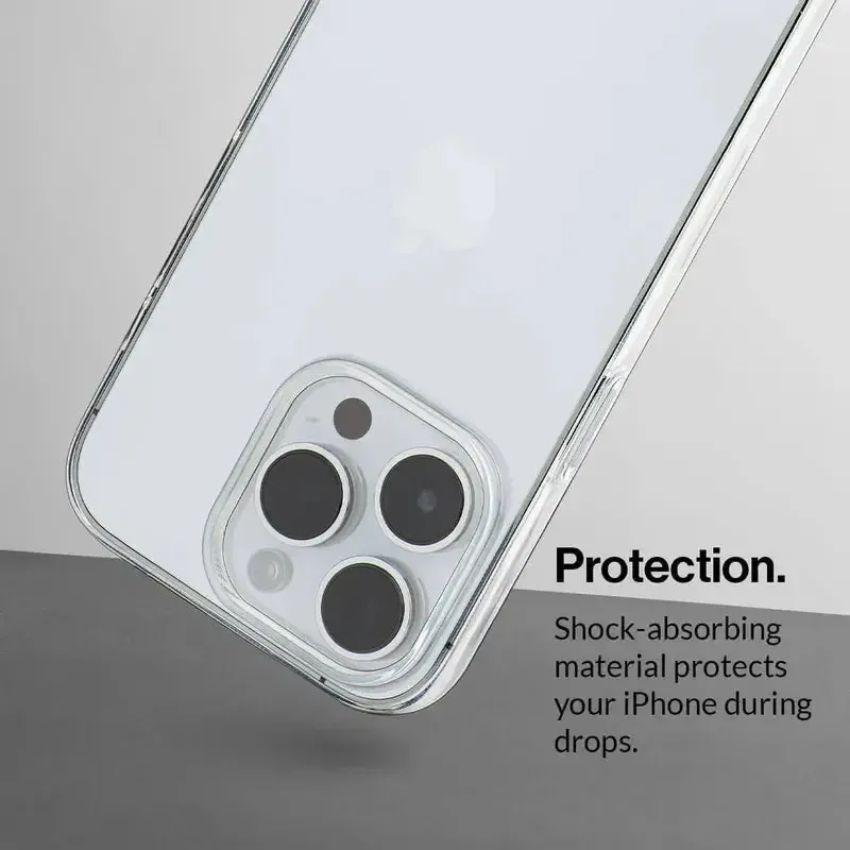 Renoverad TechUp Gemshell Clear Phone Case for iPhone 15 Pro - Reebelo Sverige
