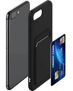 Renoverad TechUp Silicone TPU Card Slot Case for iPhone 6P / 7P/ 8P - Reebelo Sverige