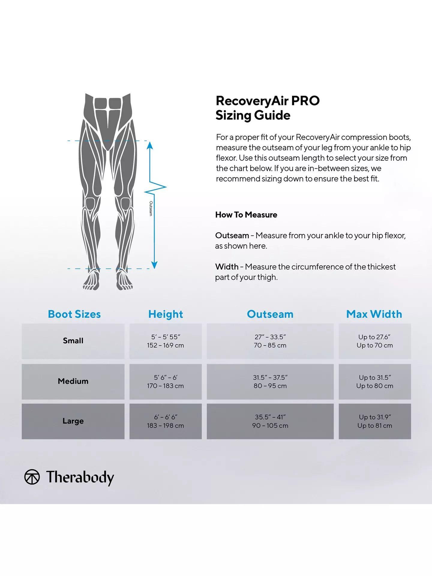 Renoverad Therabody RecoveryAir Pro Compression Boots (Medium) - Reebelo Sverige