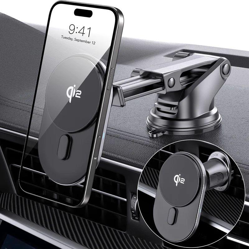 Renoverad Tough On 15W Qi2 Wireless Car Charger - Reebelo Sverige