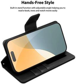Renoverad Tough On Flip Wallet Leather Phone Case for iPhone 16 - Reebelo Sverige