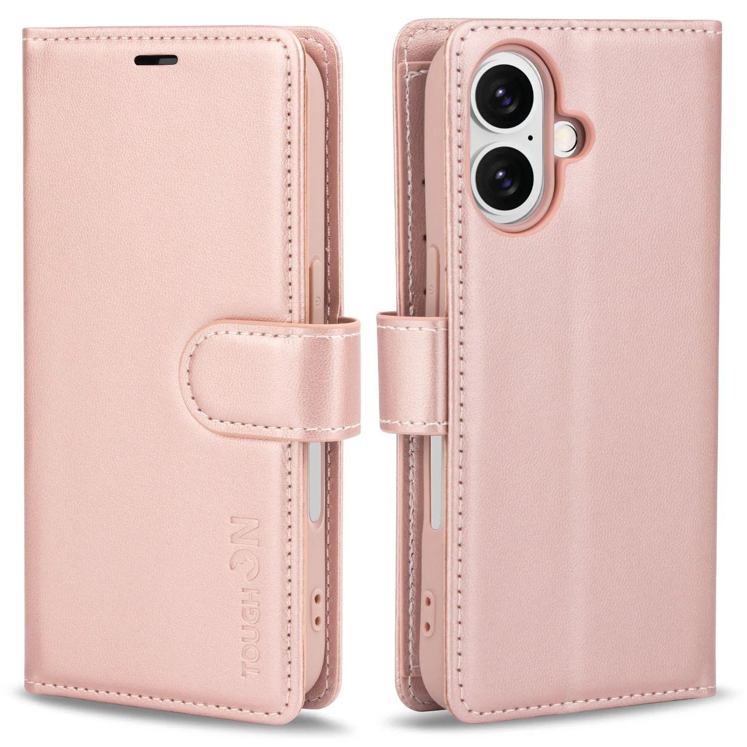 Renoverad Tough On Flip Wallet Leather Phone Case for iPhone 16 - Reebelo Sverige