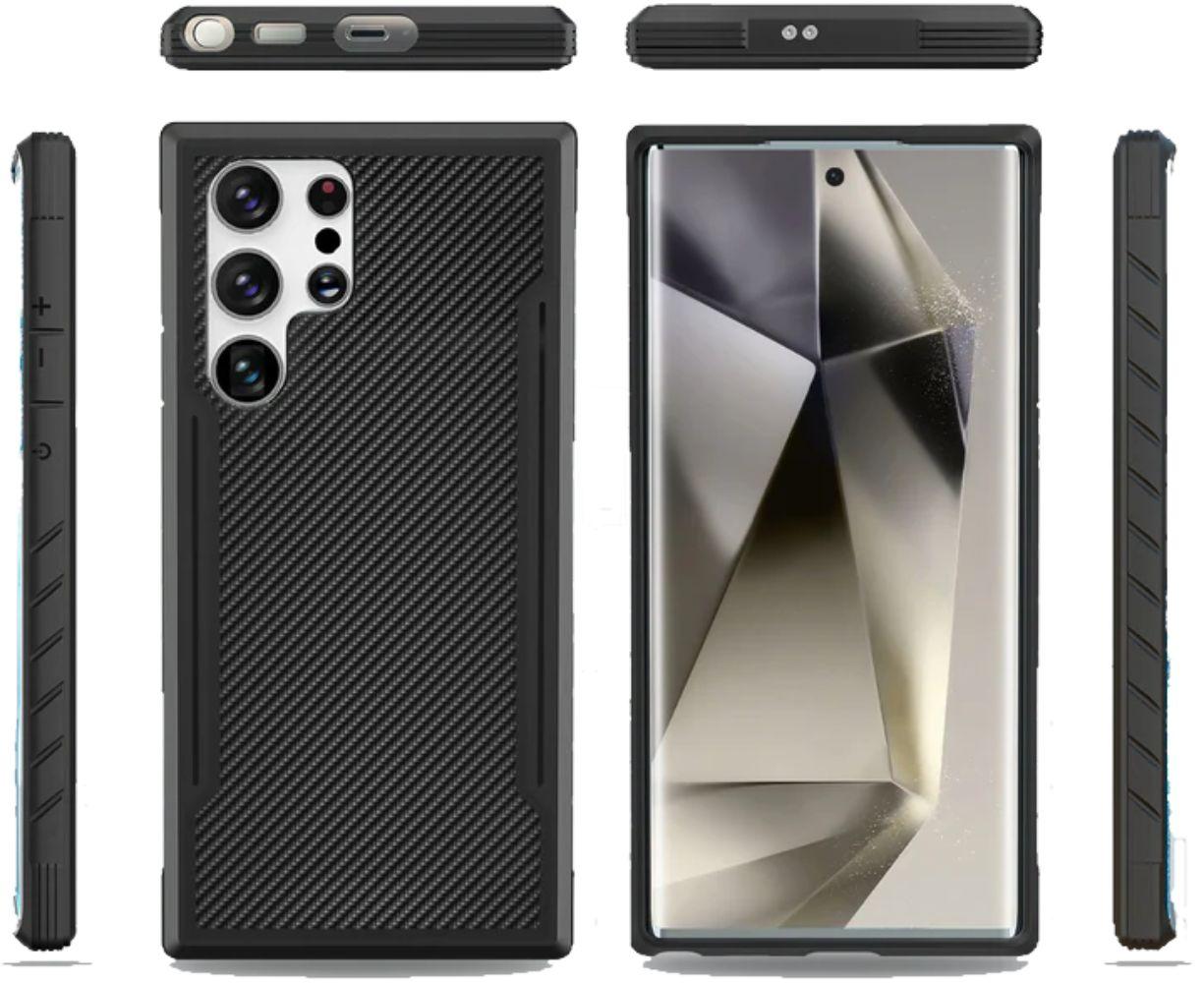 Renoverad Tough On Phone Case Iron Shield for Galaxy S24 Ultra - Reebelo Sverige