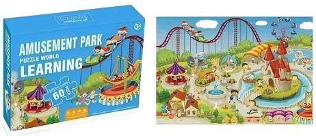 Renoverad Tristar Large Puzzle - Amusement Park Theme (60pcs) - Reebelo Sverige