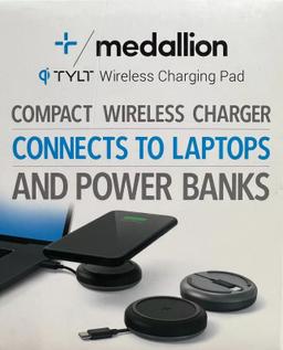 Renoverad TYLT Medallion Portable Wireless Charging Pad - Reebelo Sverige