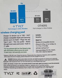 Renoverad TYLT Medallion Portable Wireless Charging Pad - Reebelo Sverige