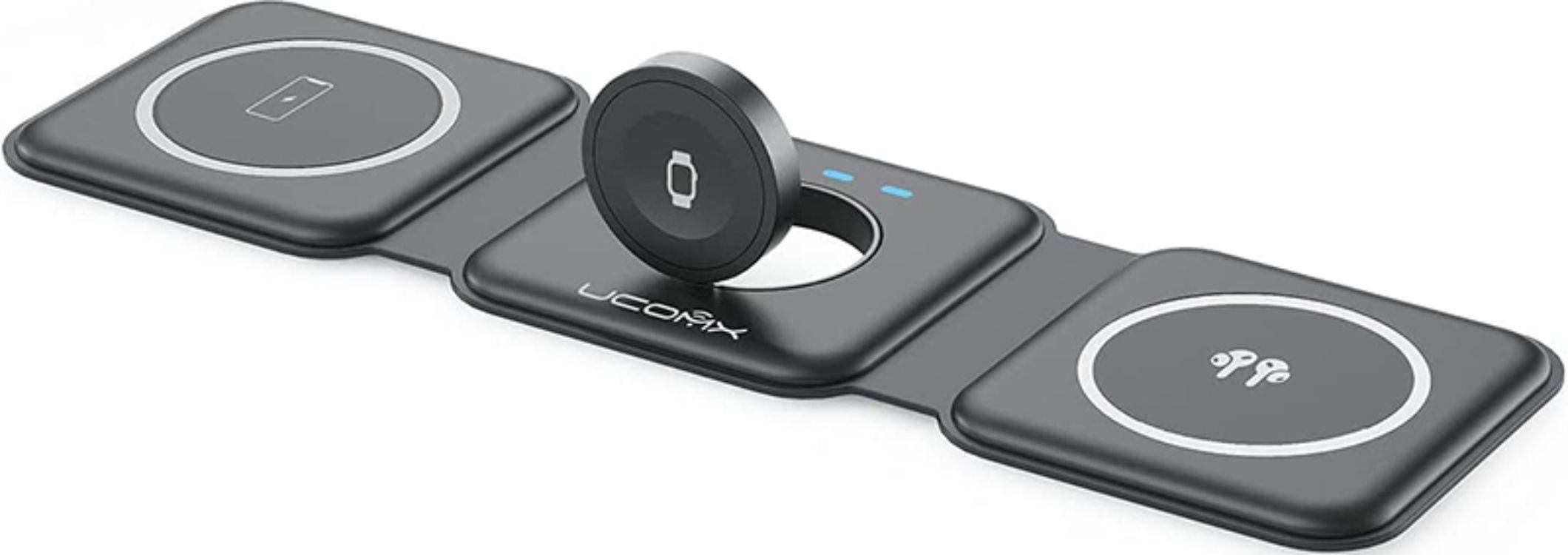 Renoverad UCOMX Nano 3 in 1 Wireless Charger with Adapter   - Reebelo Sverige