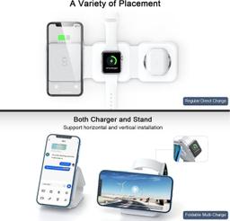 Renoverad UCOMX Nano 3 in 1 Wireless Charger with Adapter   - Reebelo Sverige
