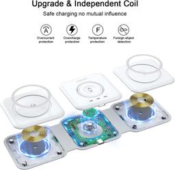 Renoverad UCOMX Nano 3 in 1 Wireless Charger with Adapter   - Reebelo Sverige