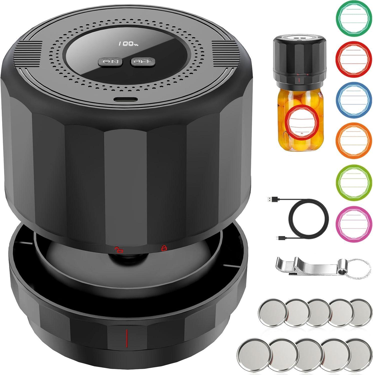 Renoverad Unerver M11 Electric Mason Jar Vacuum Sealer - Reebelo Sverige
