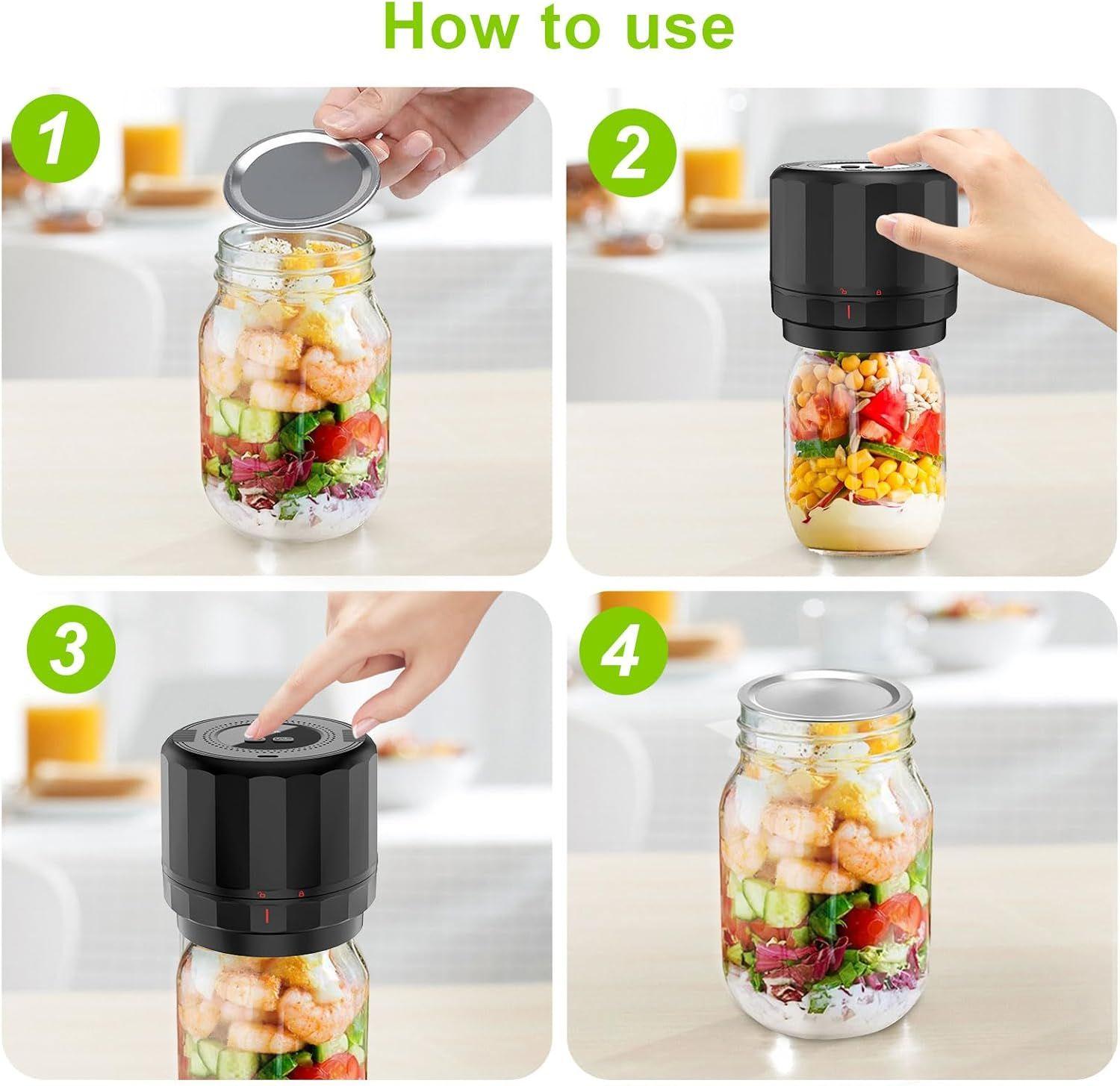 Renoverad Unerver M11 Electric Mason Jar Vacuum Sealer - Reebelo Sverige