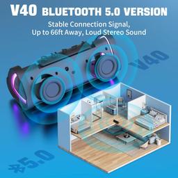 Renoverad Vanzon V40 Waterproof Portable Wireless Speaker - Reebelo Sverige