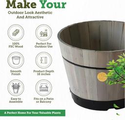 Renoverad VegTrug Build a Barrel Kit Planter 46cm - Reebelo Sverige