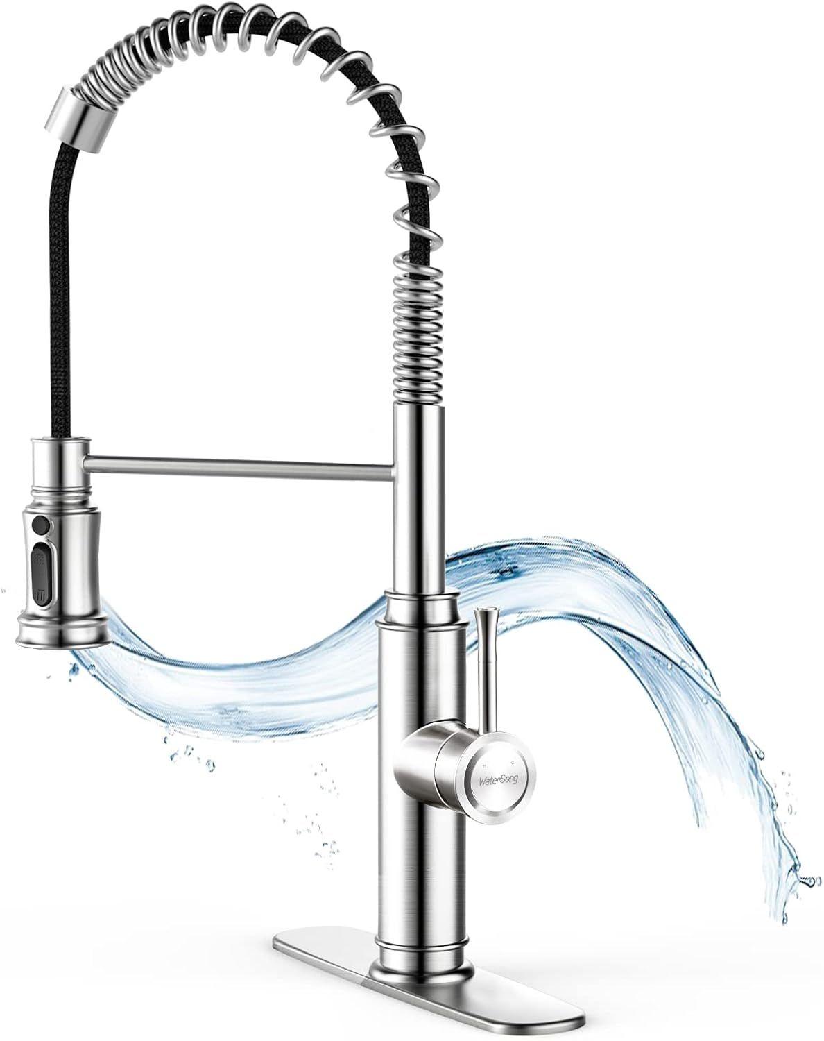 Renoverad WaterSong Kitchen Sink Pull-Down Faucet WS062100BN - Reebelo Sverige
