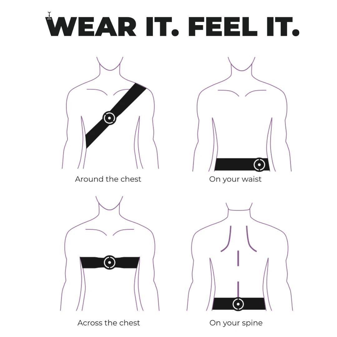 Renoverad Woojer STRAP 3 Wearable Haptic Body Strap - Reebelo Sverige