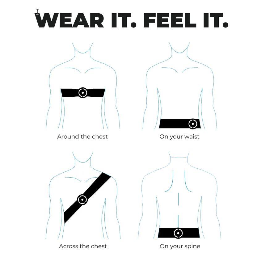 Renoverad Woojer STRAP 3 Wearable Haptic Body Strap - Reebelo Sverige