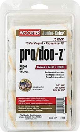 Renoverad Wooster RR502 4.5" Pro/Doo-Z 3/8" Nap (40-Pack) - Reebelo Sverige